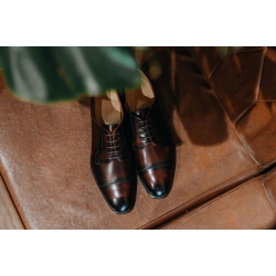 Captoe Derby - Patina Dark Brown 1